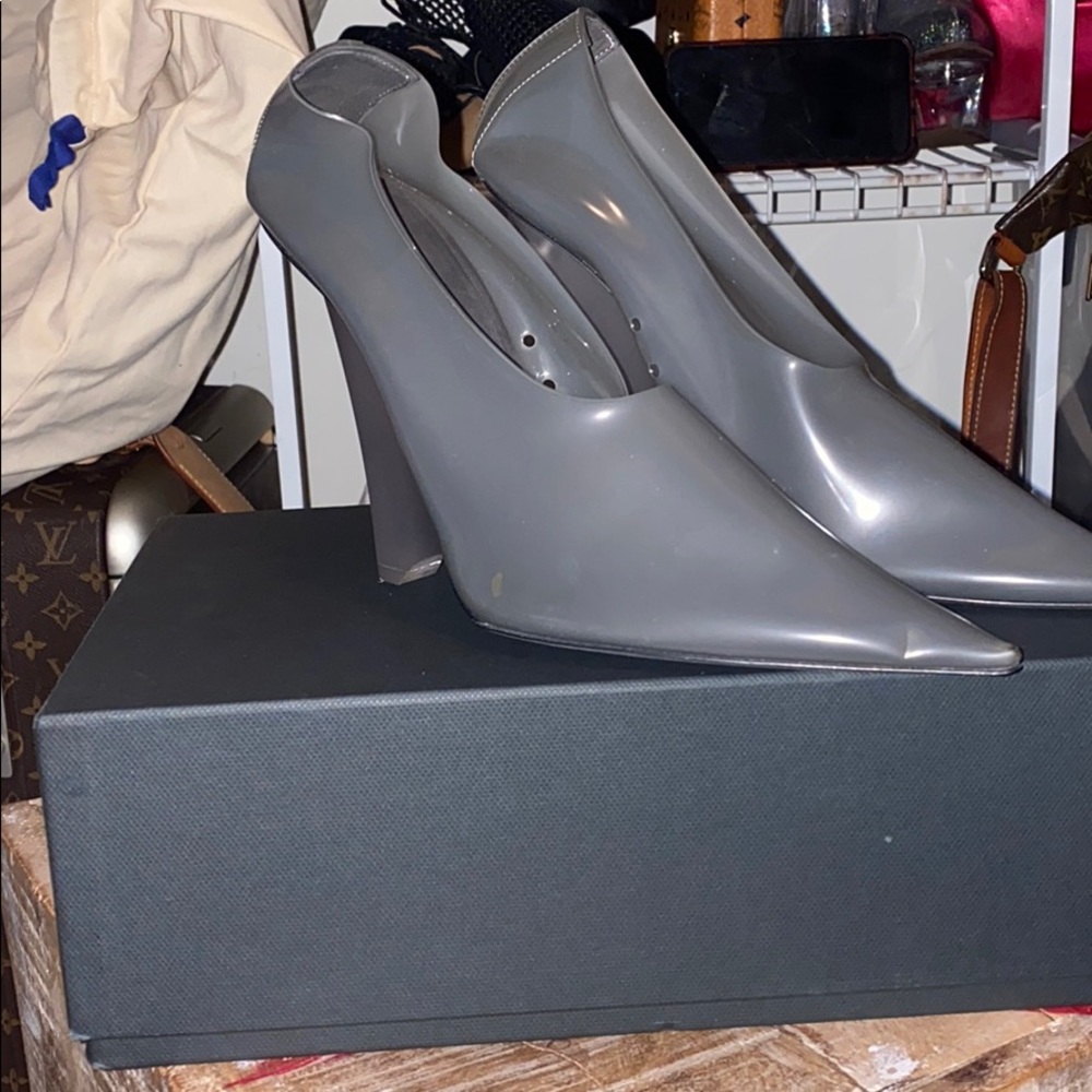 Yeezy wedge pumps. Never worn.